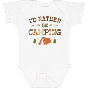 inktastic Rather Be Camping T1 Baby Bodysuit