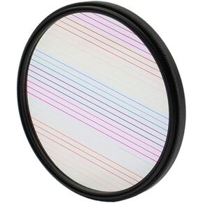 Rainbow Blue Streak Filter Flare Camera Lens Camera Filter(49mm,Rainbow)