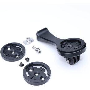 Bike Computer Mount Bracket Compatible with Garmi n/G/G+/Wa hoo/Bry ton for Specialized S-Works VENGE Sl7 Stem with Sport Action Cameras/Light Adapter