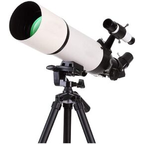 Telescopes for Astronomy Beginners 45 Degree Erect Zenith Mirror 80mm Large Diameter 5x24 Finder Telescope for Kids with Backpack and Tripod (Color : Package 1) (Package 2)