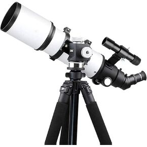 80mm Refractor Telescope with Tripod & Finder Scope with Low Light Night Vision Durable with Smartphone Adapter Backpack and Moon Filter