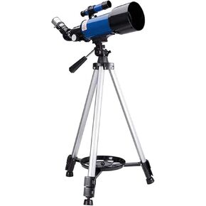 Refractor Telescope Telescope for Kids&Beginners 70mm Aperture 400mm Astronomical Telescope Portable Telescope for Adult with Backpack Best Gift (Blue Package C)