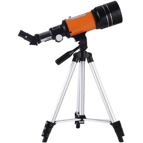 Telescopes Equatorial Refractor 150X Telescope Portable Travel Telescope with Tripod for Outdoor Star Observation