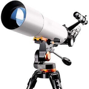 Astronomical Telescope Profession Stargazing Telescopes for Adult Beginners 80mm Astronomy Refractor Telescope with Adjustable Tripod Eyepiece 10mm/25mm Nice Family