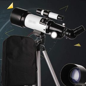 Portable Travel Telescope for Adult with A Finder Scope Telescope for Kids Adults Astronomy Beginners 50mm Refractor Telescopes Smartphone Adapter Backpack and Moon Filter