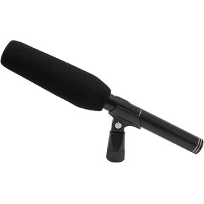 ciciglow Video Recording Interview Microphone, Photography Stereo Condenser Microphone with Metal Holder, 11 Inch Cardioid Pickups XLR Mic for DSLR DV Camcorder