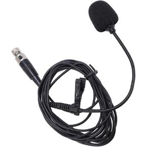 VbestLife Lavalier Lapel Microphone مع مقبس Mini XLR ، مقطع محمول على ميكروفون ميكروفون متوافق مع نظام MIC ، 48V XLR ، لمقابلات تسجيل الفيديو البودكاست