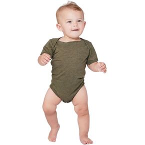 Bella Canvas Infant Triblend قصيرة الأكمام من قطعة واحدة 3-6MOS OLIVE TRIBLEND