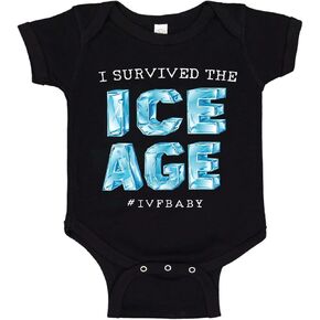 I Survived The ICE Age IVF Infertility Baby One Piece Bodysuit Romper