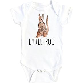Kangaroo Roo - طفل رضيع فتاة ملابس الرضيع المضحكة لطيف لطيف متوافق مع حديثي الولادة