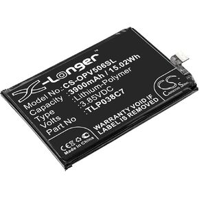 Cameron Sino Battery for Alcatel 5V, OT-5060A, OT-5060D PN:Alcatel TLP038C7 3900mAh / 15.02Wh