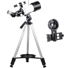 Telescope for Kids Beginners Adults 70Mm Aperture 400Mm Telescope for Astronomy Bak4 Prism Fmc Lens Astronomical Refractor Telescope