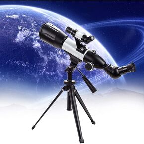 Professional Astronomical Telescope for Kids 350/50mm Super Clear Telescope Portable Refractor Telescope with Lightweight Tripod for Astronomy Beginners for Educational Science