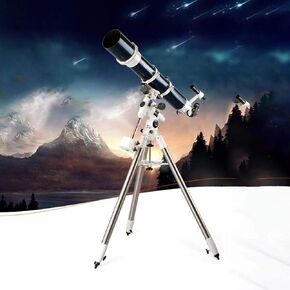 Telescope for Professional Adults Astronomy Beginners Refractor Telescope for Astronomy Finder Mirror 6 X30 Limit Star 12.9 Focal Length 1000Mm with Tripod