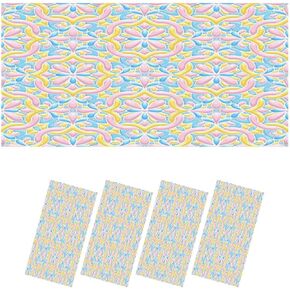 Fluorescent Light Covers for Ceiling Lights Mexican Talavera Ceramic Tile Seamless Decoration Easy to Install Magnetic Light Filter for Classroom Office Hospitals School Home Decor