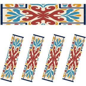 Fluorescent Light Covers for Ceiling Lights Mexican Talavera Tiles Big Collection Decorative Seamless Easy to Install Magnetic Light Filter for Classroom Office Hospitals School Home Decor