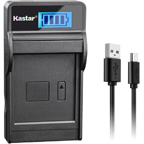 Kastar Slim LCD Charger for JVC BN-VG121 BNVG121 BN-VG107 BN-VG107U BN-VG108E BN-VG108U BN-VG114 BN-VG114AC VG114E VG114U VG121AC VG121E VG121U BN-VG138 VG138E VG138U GZ EX310 HM890 MG980