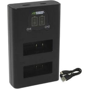 Wasabi Power HERO13 Dual USB Charger Replacement for GoPro Hero 13 Black