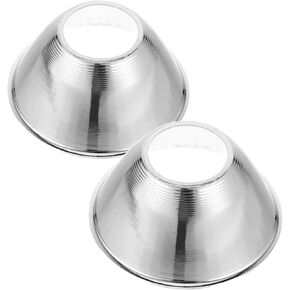 Cabilock 2Pcs Flashlight Reflector Cup LED Light Reflector Shade Accessory Replacement Part for Spotlight Lighting Fixture for Flashlight Repairing and Replacement