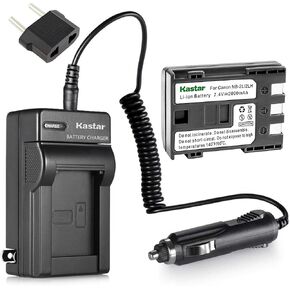 Kastar NB-2L NB-2LH Battery and Charger Kit Replacement for Canon VIXIA HF R10, VIXIA HF R11, VIXIA HF R100, VIXIA HV20 , VIXIA HV30, VIXIA HV40, LEGRIA HF R16, LEGRIA HF R18, LEGRIA HF R106 Camera