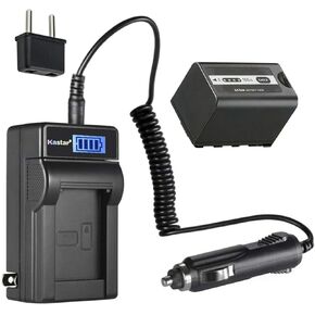 Kastar 1-Pack AG-VBR59 Battery and LCD AC Charger Compatible with Panasonic AG-VBR59 AJ-PX230, AJ-PX270, AJ-PX270PJ, AJ-PX298, AJ-PX298MC, AJ-UX90, AJ-UX180, HC-X1, HC-X1000, HC-X1500, HC-X2000 Camera