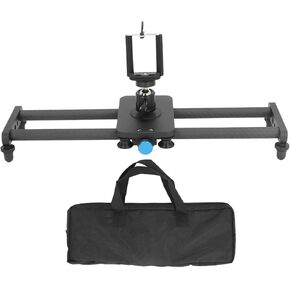 Camera Slider Rail Carbon Track Slider 16in for Camcorder Phone تحميل 3 كجم 6.6 رطل