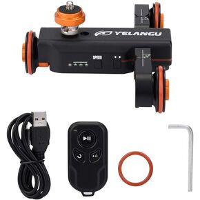 L4X Mini Motorized Camera Car with Remote Control, DSLR & Smartphone Compatible, Aluminum Alloy, 3kg Load Capacity, 18H Battery Life, 6M Range