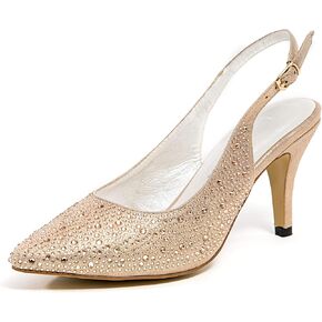 Elyssa Slingback Beaded 3" Heels