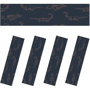 Fluorescent Light Covers for Ceiling Lights Dinosaur Seamless Hand Drawn Dinosaurs for Textile Easy to Install Magnetic Light Filter for Classroom Office Hospitals School Home