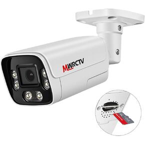 8MP POE Security Camera 4K Poe IP Bullet Camera 2.8mm110 ° العدسة الزاوية العريضة ، AI الكشف عن الإنسان/المركبات ، الحديث 2 ، رؤية ليلية ملونة ، بطاقة microsd حتى 512 جيجابايت ، حالة معدنية كاملة ، 24/7 التسجيل (أسود) in Kuwait