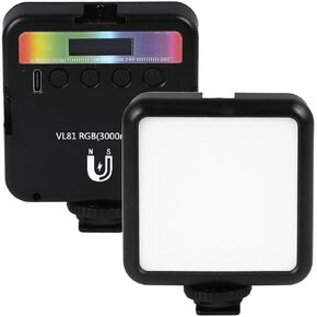 LED Video Light, Mini RGB Camera Fill Lamp with 3000mAh Battery, LED Camera Light for Outdoor Photography and Video Recording