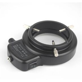 Adjustable 144 LED Ring Light Lamp for Industry Stereo Trinocular Microscope Video Camera Lens Magnifier 110V 220V(52 LED 2 plug-01)