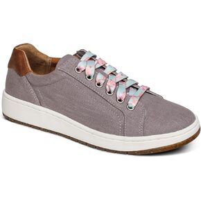 Aetrex Renee Orthopedic Lace Up Arch Support إدراج Super Super Canvas Womens Sneakers - التهاب اللفافة الأخمص