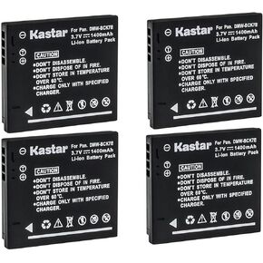 Kastar 2-Pack DMW-BCK7E Battery Replacement for Panasonic Lumix DMC-TS25, Lumix DMC-TS30, Lumix DMC-FH2, Lumix DMC-FH4, Lumix DMC-FH5, Lumix DMC-FH6, Lumix DMC-FH7, Lumix DMC-FH8 Camera