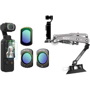 Blade Arm Compatible with DJI osmo Pocket 3, Effect Magnetic Filters 3 Pack Variable ND2-32 & CPL,Black Diffusion 1/4 for DJI Osmo Pocket 3,Creator Combo Accessories