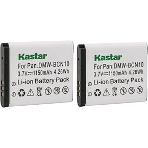 Kastar Battery (2-Pack) for Panasonic DMW-BCN10, DMW-BCN10E, DMW-BCN10PP Work for Panasonic Lumix DMC-LF1, Lumix DMC-LF1K, Lumix DMC-LF1W Digital Cameras
