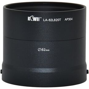 KIWIFOTOS LA-62L820T 62mm Filter Thread Lens Adapter For Nikon Coolpix L820 Digital Camera