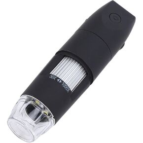 Digital Microscope, 1080P Pockets Handheld USB Microscopes, 50x-1000x Zoom Fixed Focus HD Magnifier, Manual Focus Inspection Camera for Skin Circuit Inspection (White)