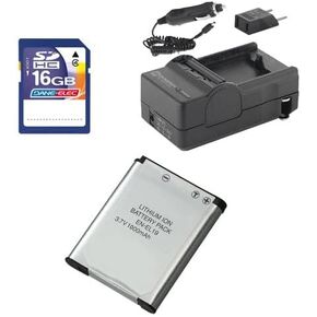 Nikon Coolpix S3600 Digital Camera Accessory Kit Includes: SDENEL19 Battery, SDM-1541 Charger, SD4/16GB Memory Card