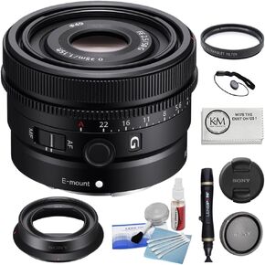 Sony FE 50mm f/2.5 G Lens Bundled with 49mm UV Filter + 5-Piece Camera Cleaning Kit + Cleaning Lens Pen + Lens Cap Keeper + Microfiber Cleaning Cloth (6 Items)