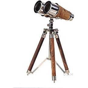 Quality Nautical Binocular Brass On Stand