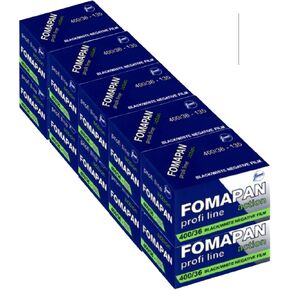 Pack of 10 FOMAPAN Action 400 ASA 135/36 Film 35 mm Black+White