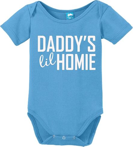 Daddys Lil Homie Funny Bodysuit Baby Romper in Saudi Arabia