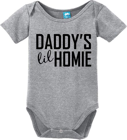 Daddys Lil Homie Funny Bodysuit Baby Romper in Saudi Arabia
