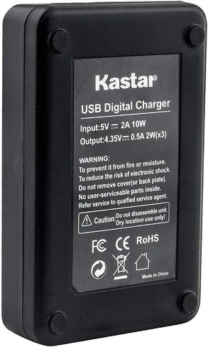 Kastar 2 Pack Battery وشاحن USB Triple Triple Triple متوافق مع Fujifilm Finepix Z10FD Z30FD Z30 in Saudi Arabia