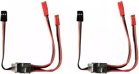 2/4pcs RC جهاز AUX جهاز التحكم عن بُعد في/إيقاف تشغيل الكابلات الإلكترونية JST 2/20A و Y9J7 Q4M9 (3V-30 20A 【4PCS】) in Kuwait