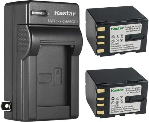 استبدال شاحن بطارية الجدار Kastar BN-V428 AC لـ JVC GR-D220 ، GR-D225 ، GR-D228 ، GR-D230 ، GR-D230US ، GR-D231 ، GR-D238 ، GR-D500 ، GR-DV300 GV-DV30 ، GR-DV400 ، GR-DV500 ، GR-DV550 in Kuwait