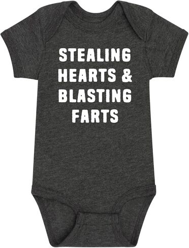 Instant Message - Stealing Hearts and Blasting Farts - Infant Baby One Piece in Kuwait