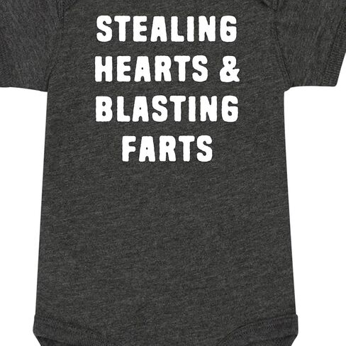 Instant Message - Stealing Hearts and Blasting Farts - Infant Baby One Piece in Kuwait