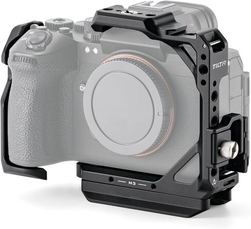 Tilta Full Camera Cage متوافق مع Sony A1 II & A9 III - Black | تصميم الألومنيوم المعياري ، HDMI Cable Clamp & Cold Shoe | جبل ملحق آمن عبر 1/4 "-20 ، 3/8" -16 و M3 المواضيع | خفيف الوزن in Kuwait